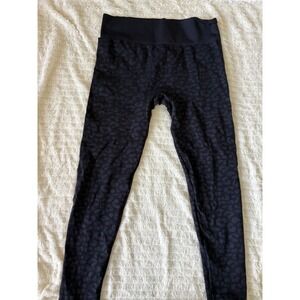 Black‎ Leopard Print High Waist Workout Leggings Athleisure Activewear 2XL